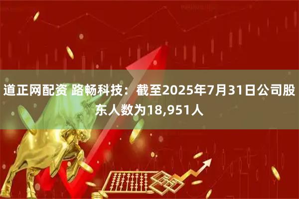 道正网配资 路畅科技：截至2025年7月31日公司股东人数为18,951人