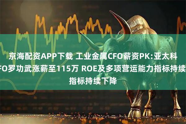京海配资APP下载 工业金属CFO薪资PK:亚太科技CFO罗功武涨薪至115万 ROE及多项营运能力指标持续下降